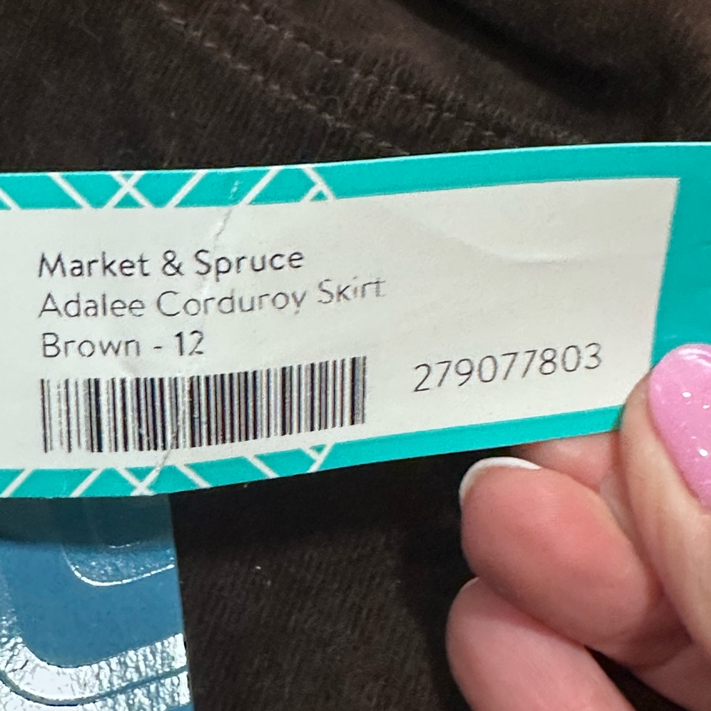 Market & Spruce Nwt Sz 12 Stitch Fix Dark Brown Mini Skirt. E — image 8 of 8